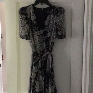 Tommy Hilfiger black & white floral dress.  New with tags   Size 4